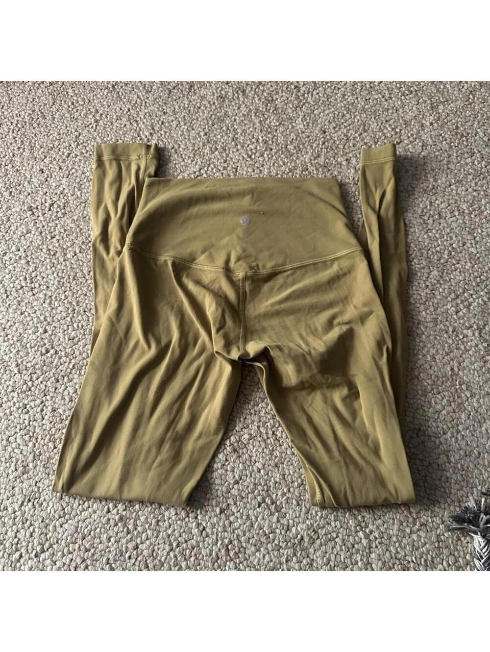 Lululemon align leggings in olive green,